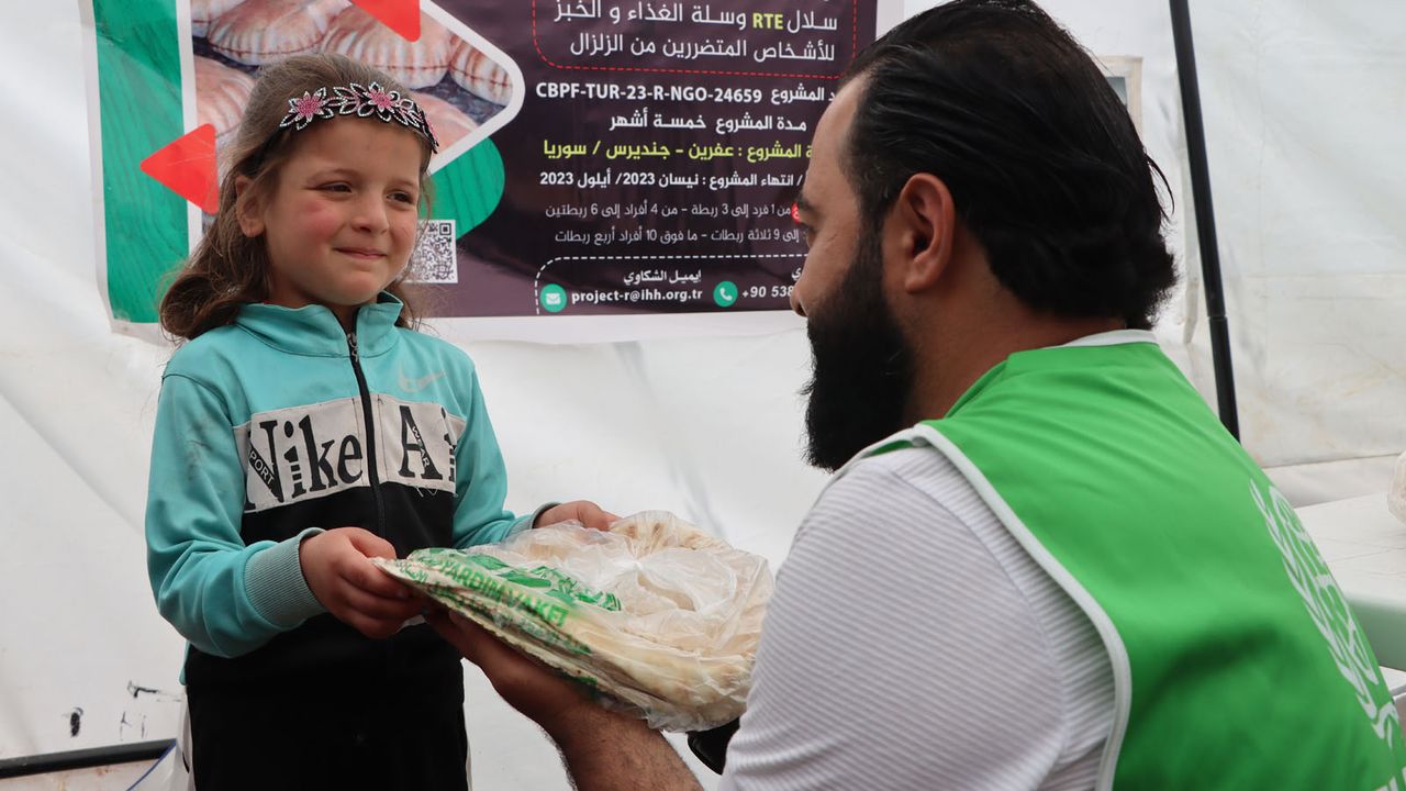 İHH ve BM’den Suriye’deki depremzede ailelere gıda desteği