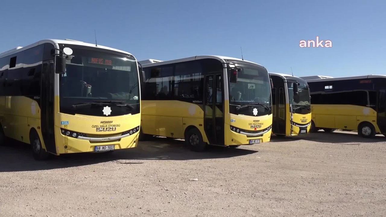 Aksaray'da toplu taşıma ücretlerine iki ay içinde iki zam