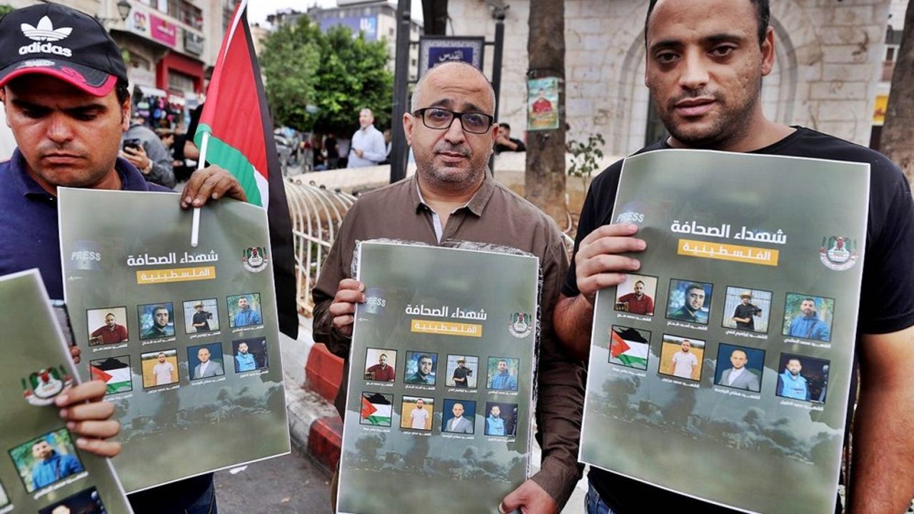 İşgalci İsrail’in Gazze’deki bombardımanında 34 gazeteci şehit oldu