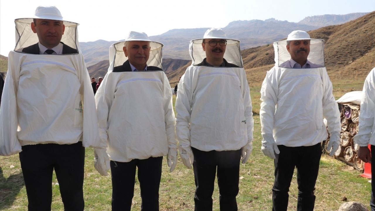 Siirt'in kara kovan balının hasadı yapıldı