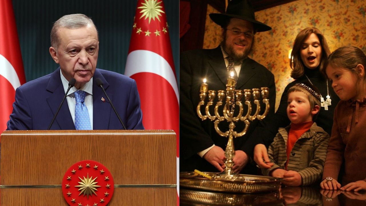 Cumhurbaşkanı Erdoğan'dan Musevilere "Hanuka Bayramı" tebriği