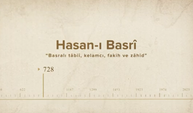 Hasan-ı Basrî... İslam Düşünürleri - 2. Bölüm