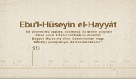 Ebu'l-Hüseyin el-Hayyât... İslam Düşünürleri - 18. Bölüm