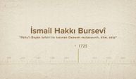 İsmail Hakkı Bursevî... İslam Düşünürleri - 454. Bölüm