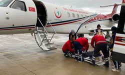 Suudi Arabistan'da beyin kanaması geçiren öğretmen ambulans uçakla Türkiye'ye getirildi