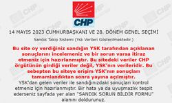 CHP'nin sandık sorgulama sistemi açıldı