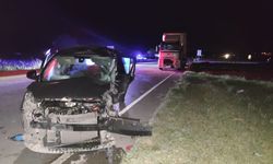 Tokat'ta kamyonla çarpışan otomobilin sürücüsü öldü