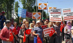 Sivas’ta köylülerden Avcıpınarı’ndaki madene karşı protesto