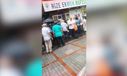 Cumhurbaşkanı Erdoğan'ın memleketi Rize'de ucuz ekmek kuyruğu!