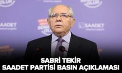 Sabri Tekir - Saadet Partisi Basın Açıklaması - 16.08.2023