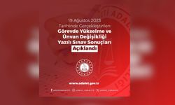 Adalet Bakanlığı 'görevde yükselme' sınav sonuçları açıklandı