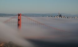 Golden Gate köprüsü sis altında kaldı