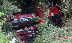 Orman İşletme Müdürlüğü arazözü uçuruma devrildi: 1 ölü, 3 yaralı