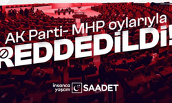 Saadet Partisi'nin kamuda birden fazla maaş alan kamu görevlilerinin araştırılması önergesi reddedildi