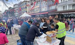 Amasra'daki hamsi şenliği: Yarım ton hamsi dağıtıldı