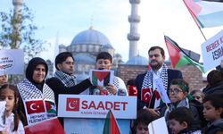 Saadet İstanbul'dan çocuklarla Gazze'ye destek eylemi