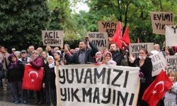 ​​​​​​​Menteşe'de "İmar Barışı Mağdurları" evlerin yıkılmasını protesto etti  