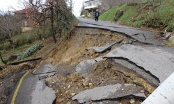 Akçakoca'da heyelan: İki köy yolu kapandı 