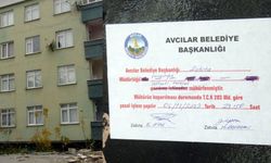 İstanbul'da kolonlarında çatlak oluştuğu ihbar edilen bina mühürlendi