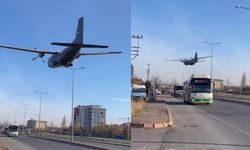 Havada panik anları: Kayseri'de askeri eğitim uçağı acil iniş yaptı