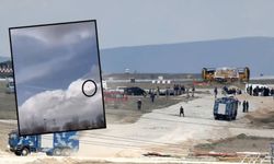 Konya'da askeri eğitim uçağı düştü bölgede bulunan bir personel şehit oldu: İşte pilotun paraşütle atlama anı...