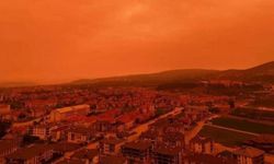 Bolu'da toz taşınımı etkisi: Gökyüzü kırmızıya büründü