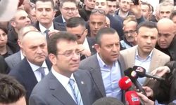 CHP lideri Özgür Özel ve İBB Başkanı İmamoğlu Saraçhane'de: Taksim’e hareket edeceğiz