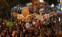 Fatih’te on binlerin katılımıyla büyük Gazze yürüyüşü