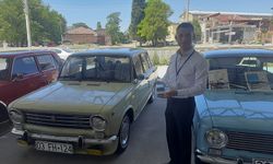 Afyonkarahisar'ın Dinar ilçesinde Klasik Otomobil Festivali düzenlendi