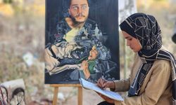 Gazze'deki acı ve felaketi, sanatıyla dünyaya duyurmaya çalışıyor