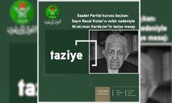 İhvan'dan Saadet Partisi'ne Recai Kutan'ın vefatı sebebiyle taziye