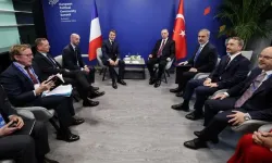 Cumhurbaşkanı Erdoğan, Fransa Cumhurbaşkanı Macron ile görüştü