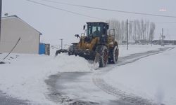 Erzurum'da kar yağışı nedeniyle bin 133 yerleşim yerinin yolu ulaşıma kapandı