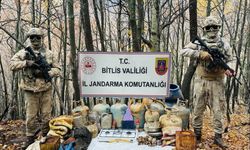 Bitlis'te sığınakta çok sayıda yaşam malzemesi ele geçirildi