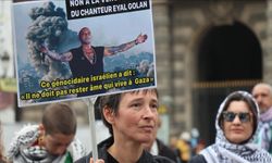 Paris'te göstericiler, Siyonist İsrailli şarkıcı Eyal Golan'ın Fransa konserinin iptal edilmesini istedi