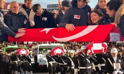 Yalova'da şehit olan polislere veda