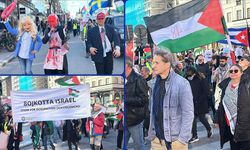 İsrail'in Gazze Şeridi'ne ve Lübnan'a saldırıları İsveç'te protesto edildi