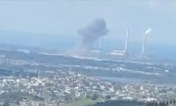 İran misillemesinin ardından İsrail'in Rabin Elektrik Santrali çevresinden dumanlar yükseldi