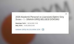 ALES giriş belgeleri erişime açıldı