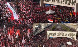 Irak'ta binlerce kişiden ABD ve İsra*l karşıtı protesto