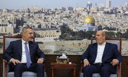 Bakan Fidan'dan Hamas Siyasi Büro Üyesi Hayye'ye taziye ziyareti