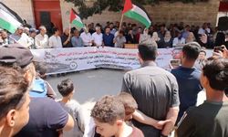 Gazze'de İsrail hapishanelerindeki Filistinli tutuklulara yönelik kötü muamele protesto edildi