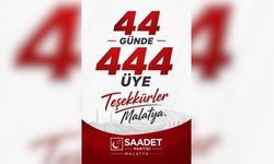 Saadet Partisi gaz kesmiyor: Malatya'da 44 günde 444 yeni üye!