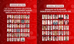 İçişleri Bakanlığı açıkladı! Kırmızı bültenle aranan 29 suçlu, ulusal seviyede aranan 25 suçlu Türkiye'ye iade edildi