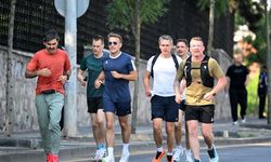 Fransa Cumhurbaşkanı Macron Ankara'da koşu yaptı
