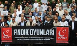 Saadet Partisi'nden "Fındık Oyunları" eylemi... "Taban fiyat 400 TL olmalı"