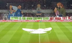 Konya’da tribünler tek yürek: Konyaspor taraftarlarından Filistin’e destek koreografisi!