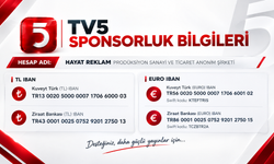 #TV5SponsorlukKampanyası | TV5'e sponsor olmak için bilgiler