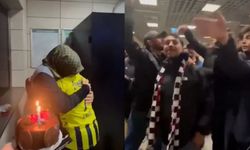 Beşiktaş taraftarından Fenerbahçeli çocuk ve annesine jest