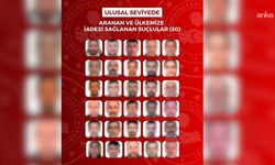 Kırmızı bültenle ve ulusal seviyede aranan 63 firari suçlu Türkiye'ye getirildi